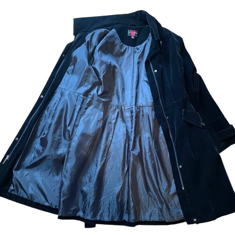 Gallery velvet coat size M,washable, bubble like skirt, vintage? Excellent shape - Picture 6 of 13